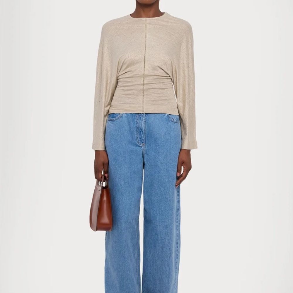 Faithfull the Brand Linen Dolman Sleeve Top 4